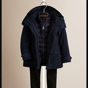Burberry lightweight parka with detachable warmer